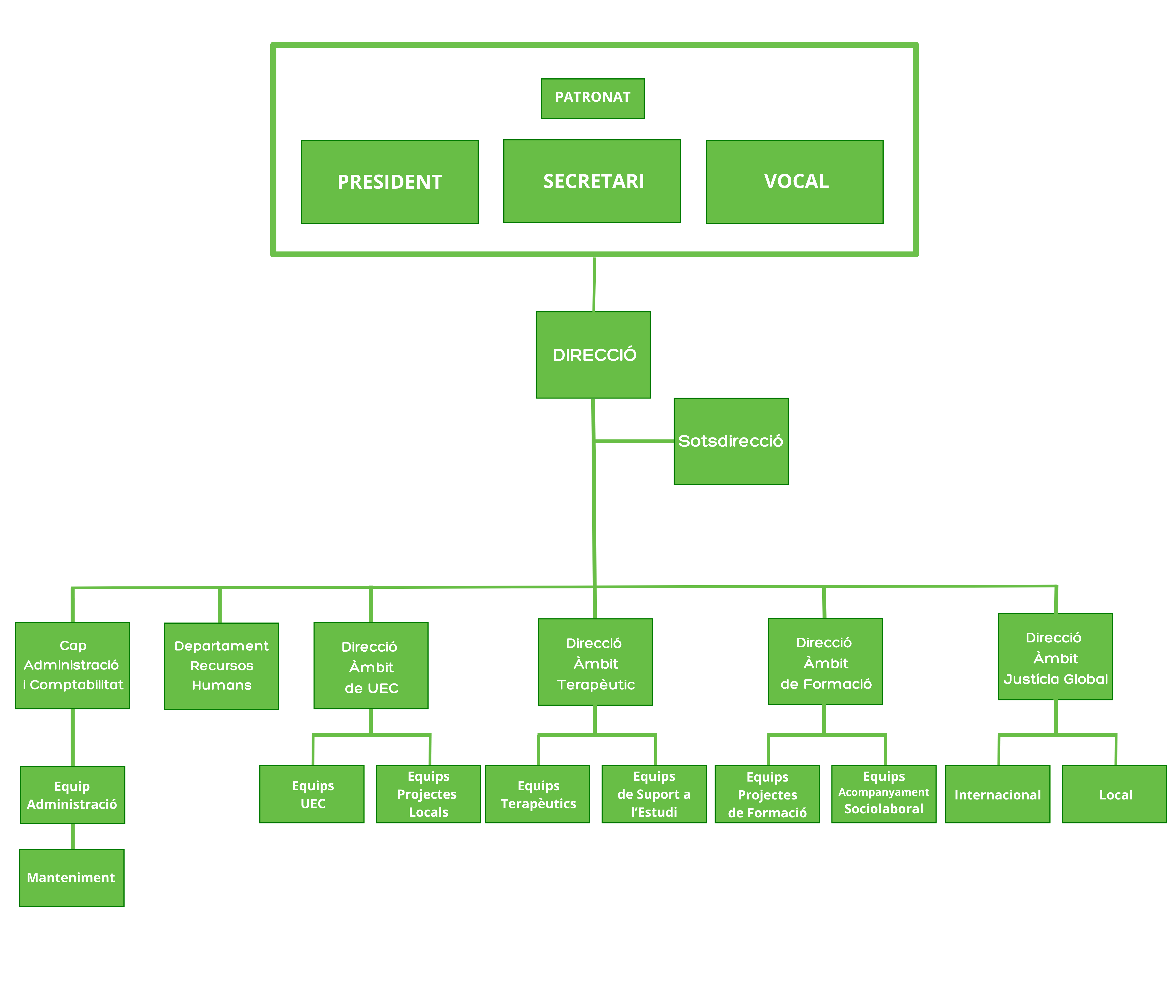 Equip humà Organigrama